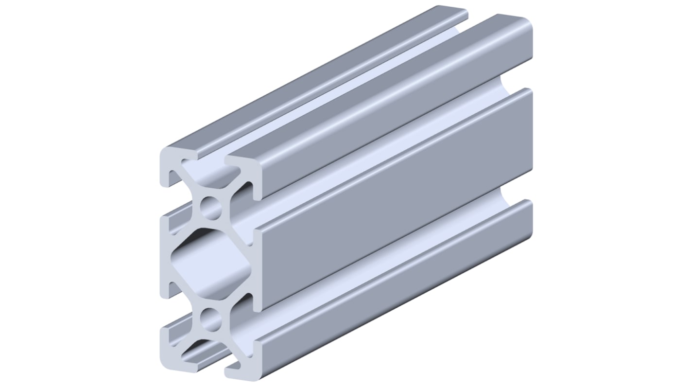 Perfil de Aluminio Plateado, perfil de 20 x 40 mm x 1000mm de longitud