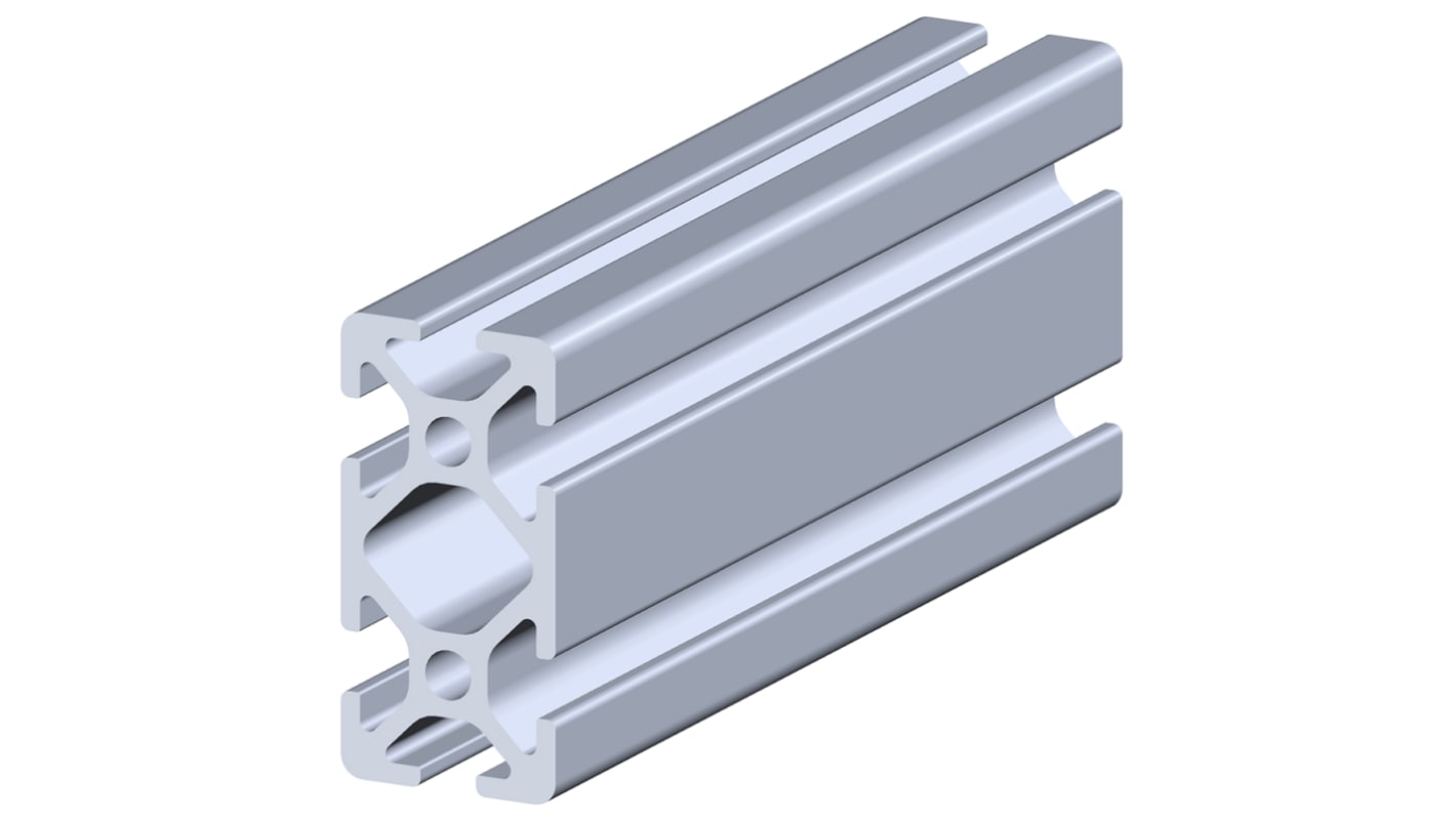 Perfil de Aluminio Plateado, perfil de 20 x 40 mm x 2000mm de longitud