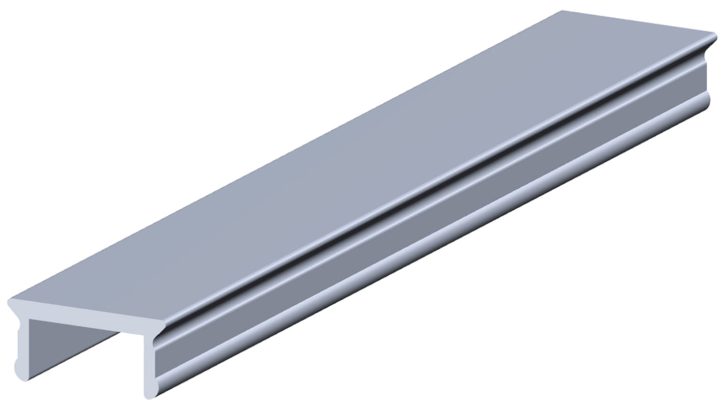Perfil de cubrimiento Bosch Rexroth de Aluminio Natural de 2m, para usar con ranura de 6mm, perfil de 20 mm