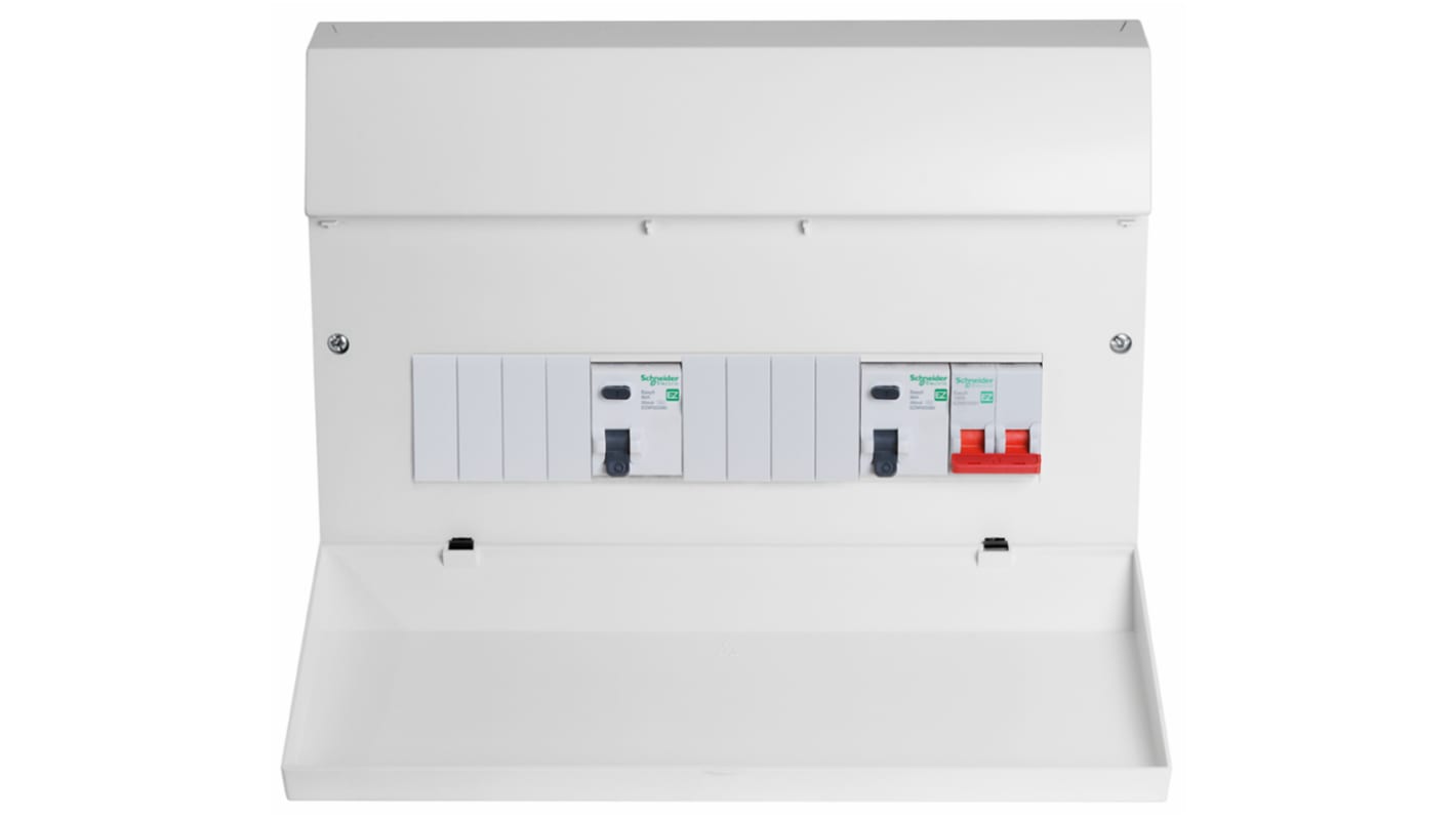 Schneider Electric 8 Way Split Load Consumer Unit, 100A EZ9