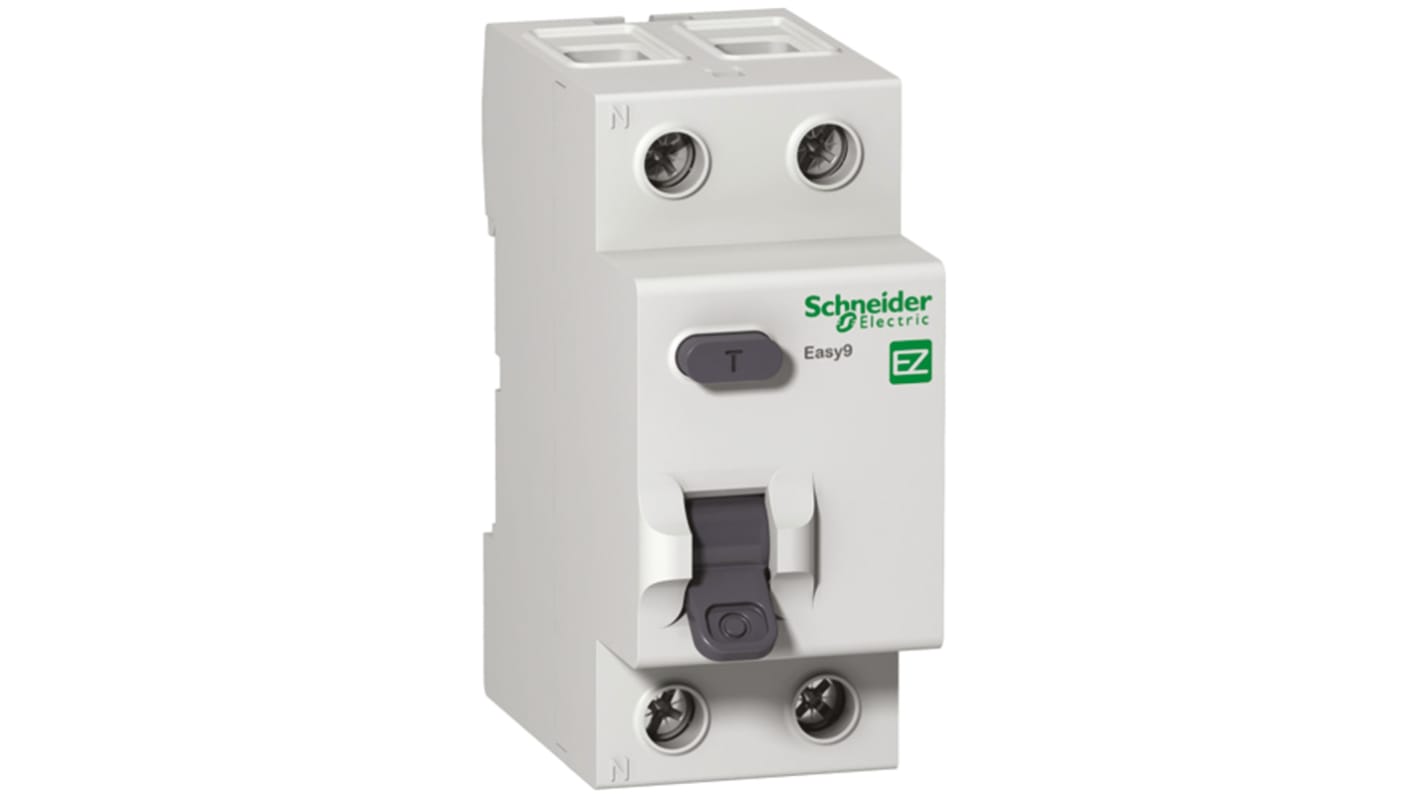 Schneider Electric EZ9 Residual Current Circuit Breaker, 80A, 2 Pole, 30mA, Type AC, 230V ac