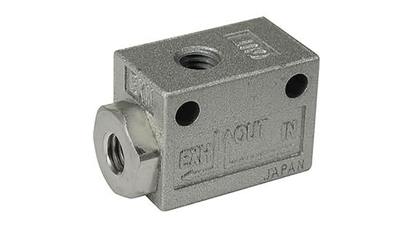 SMC Schnellauslassventil, Serie AQ, Mit Gewinde-Anschluss , 1/8Zoll NPT 1/8-Buchse, max. 0,7 MPa, 1,5 MPa (Prüfdruck)