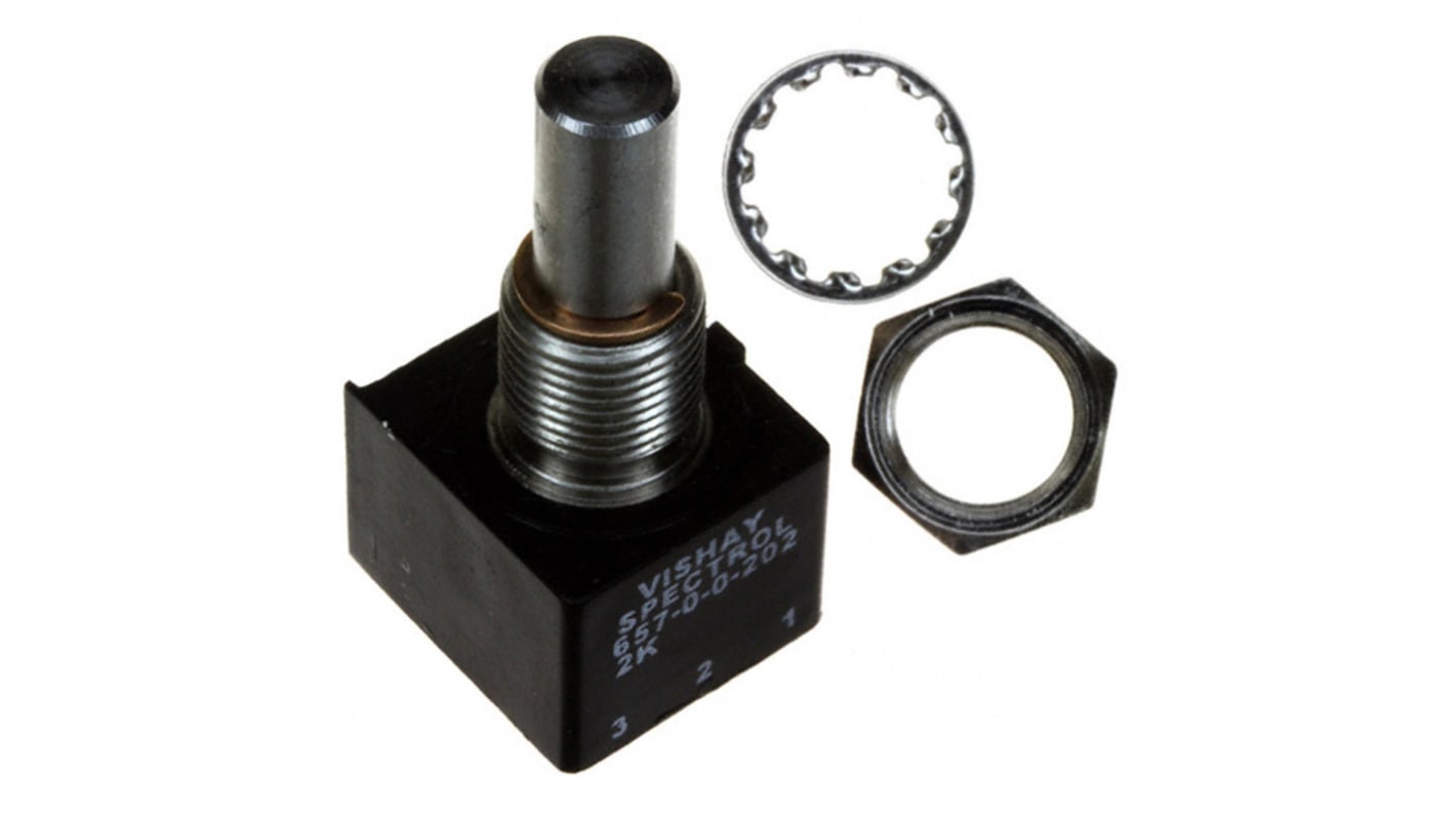 Vishay 2kΩ Rotary Potentiometer 1Gang Bushing Mount, 65700202 RS