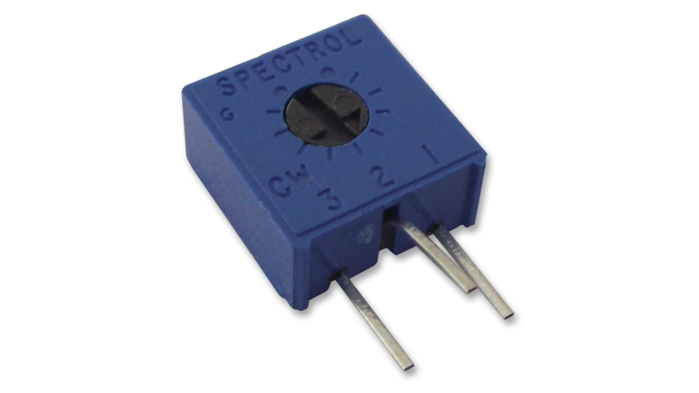 10kΩ, Through Hole Trimmer Potentiometer 0.5W Side Adjust Vishay, 63