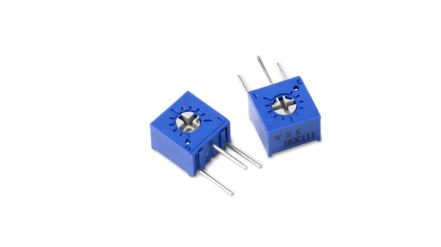 Vishay T73 1-Gang THT Trimmer-Potentiometer, Seitliche Einstellung, 10kΩ, ±10%, 0.5W, Stift, L. 6.6mm