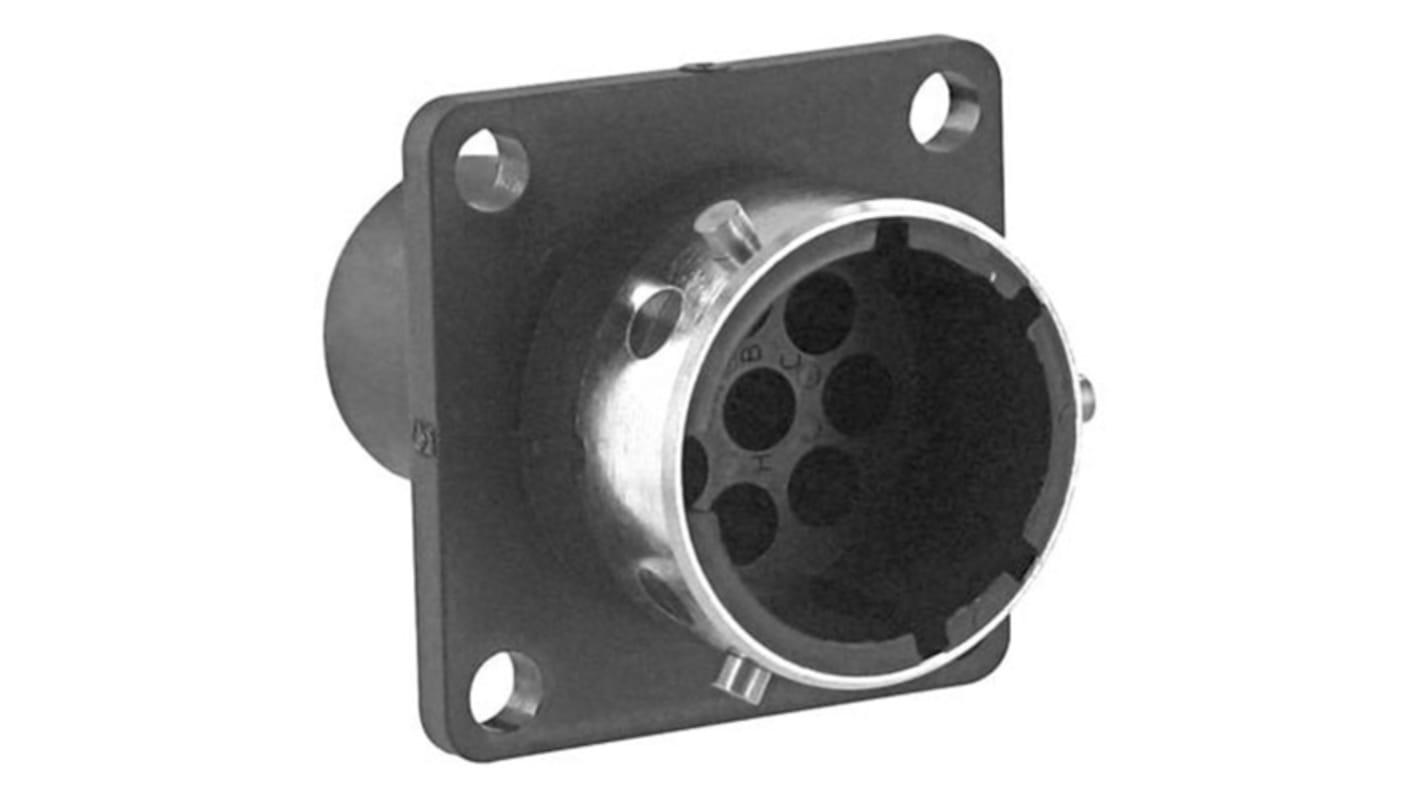 Souriau Circular Connector, 8 Contacts, Flange Mount, Plug, Male, IP65, UTG Series