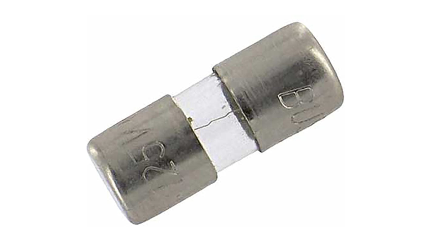 Eaton 2A F Glass Cartridge Fuse, 6.4 x 15.9mm