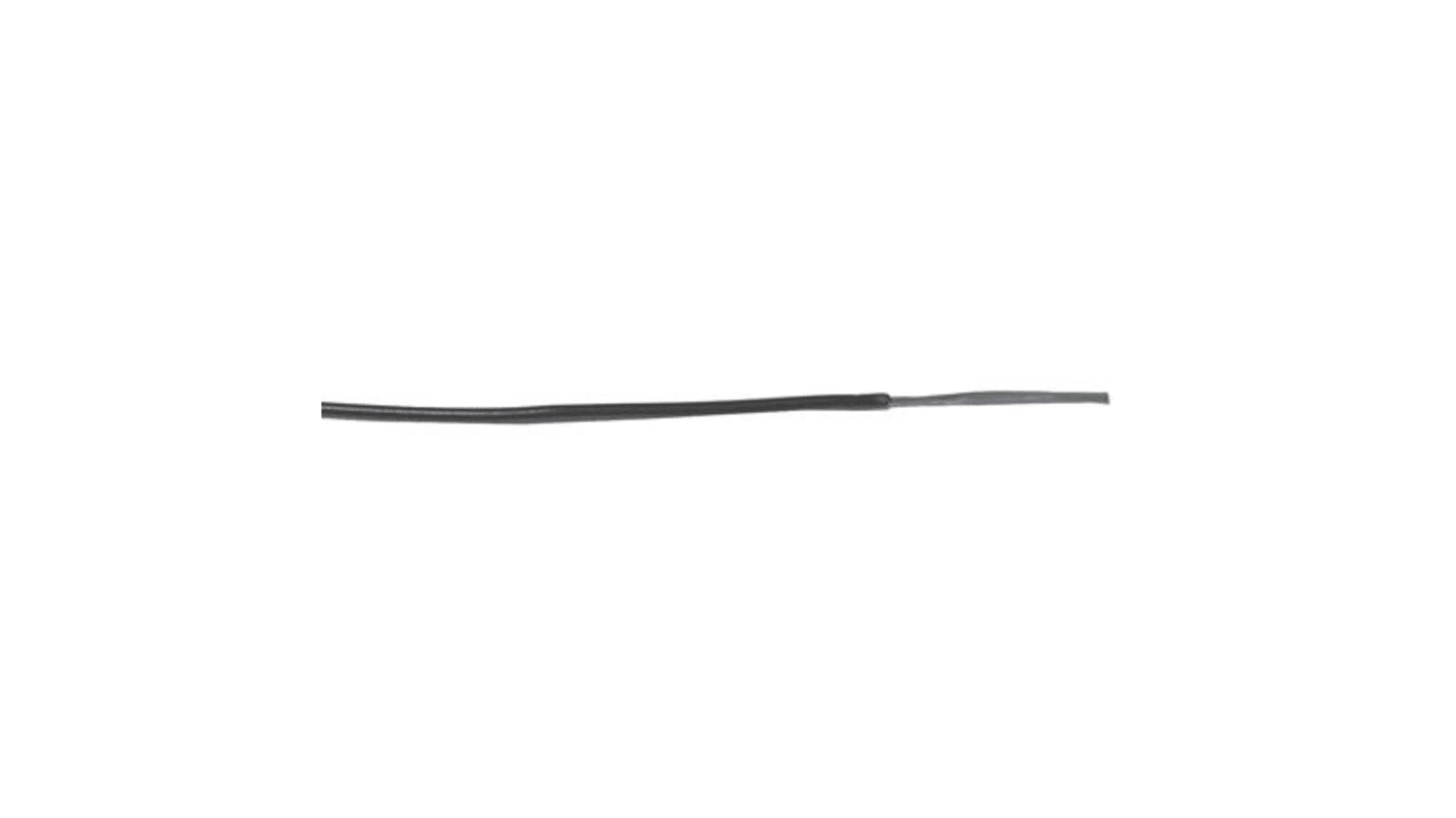 RS PRO Black 0.12 mm² Hook Up Wire, 26 AWG, 7/0.15 mm, 250m, PVC Insulation