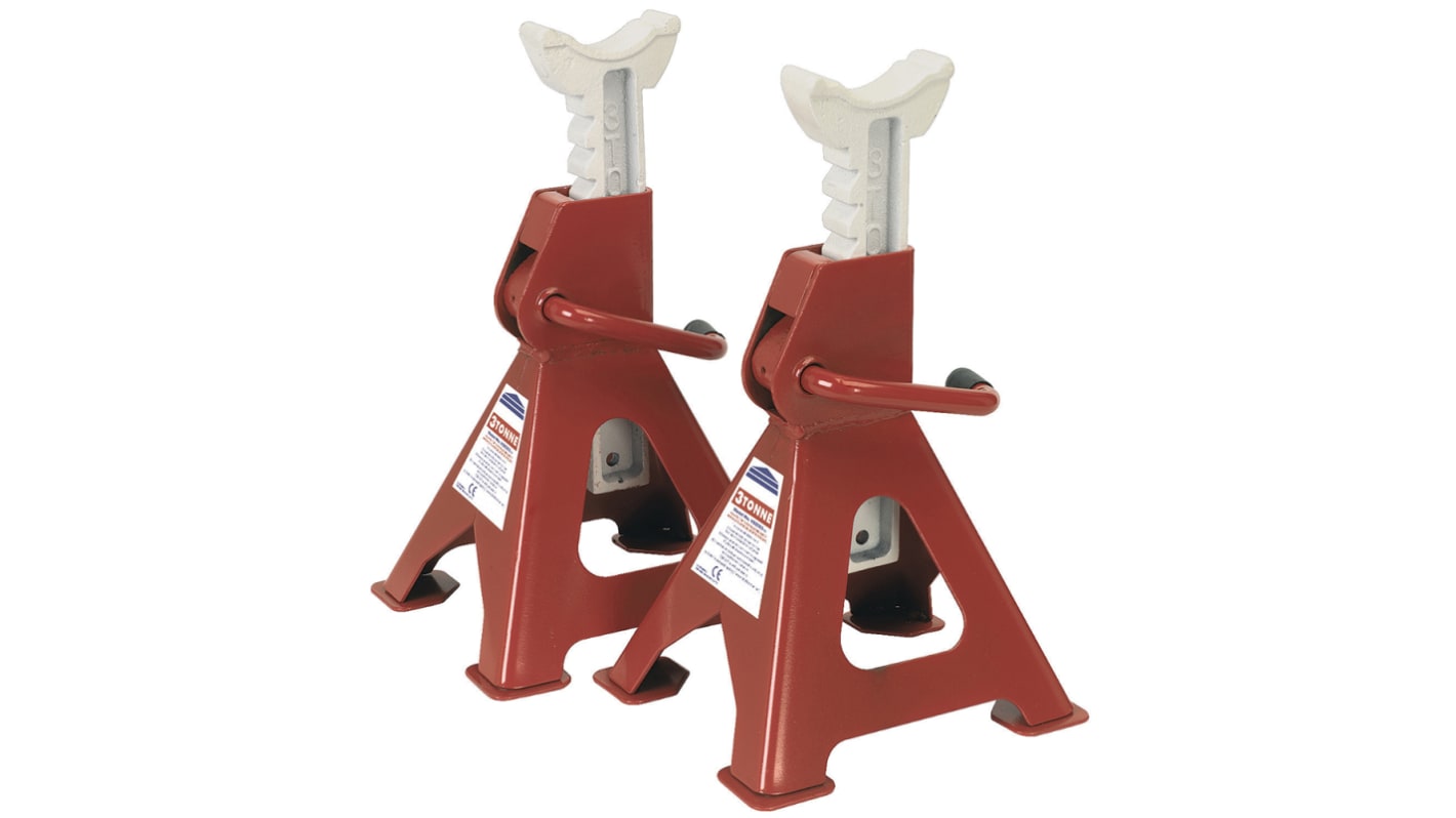 RS PRO Axle Stand, 3tonne Maximum Load, 287mm - 427mm Maximum Range