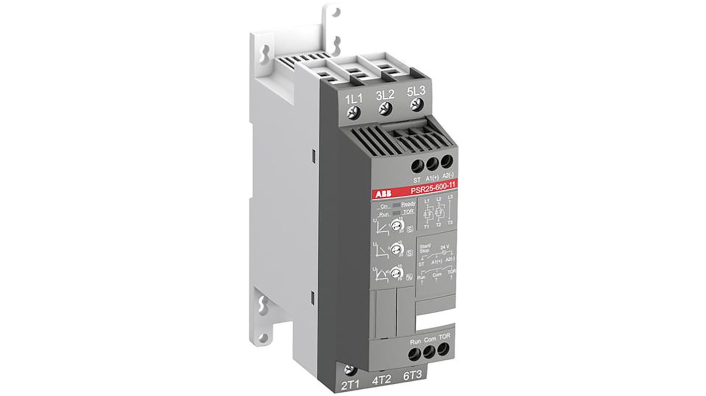 ABB Soft Starter, Soft Start, 11 kW, 208 → 600 V ac, 3 Phase, IP20