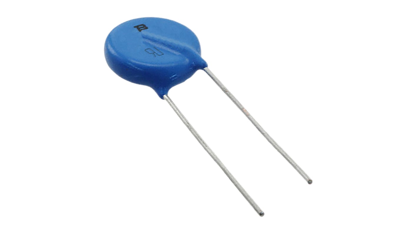 Bourns MOV-14D Metalloxid-Varistor, 460pF, 430V, 275V, 115J, Metall / 50A, 4500A max., mm, Ø 16.5mm, 5.2mm, L. 40mm