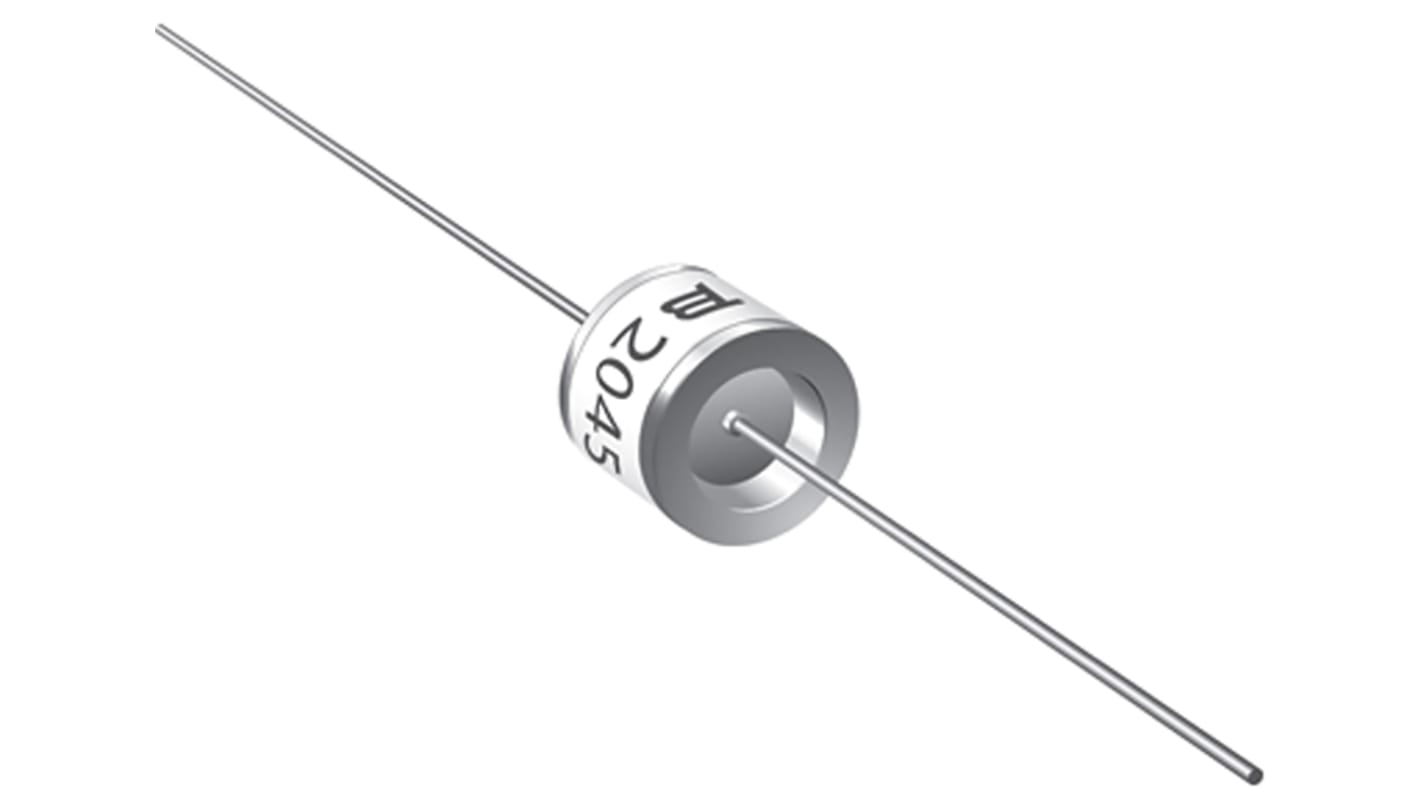 Bourns 2045 Gasentladungsableiter, 2 Elektroden Gasentladungsrohr, 15kA, 130V, Impuls 500V, +85°C, Axial, 6 (Dia.) x 8mm