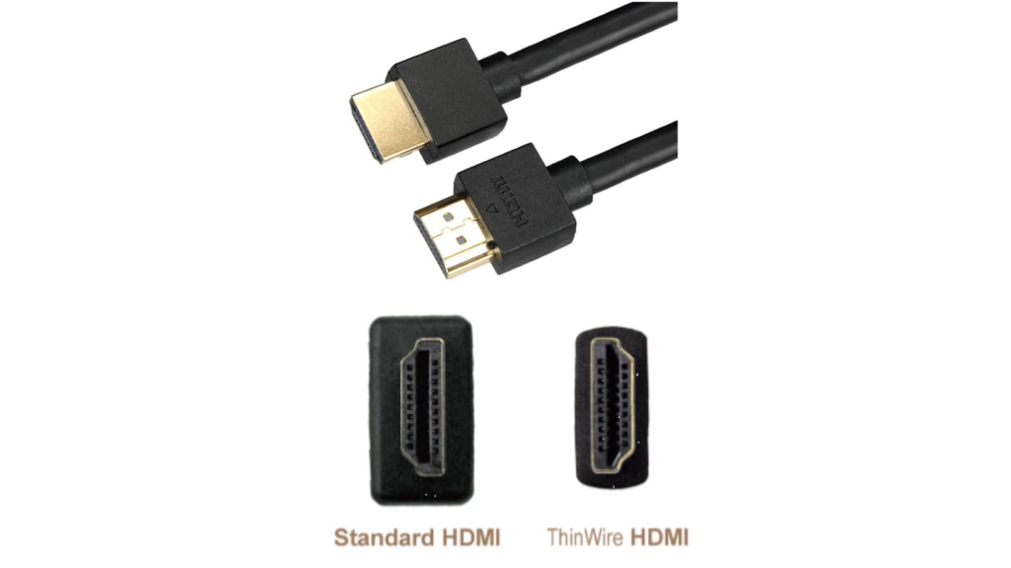 Câble HDMI RS PRO 2m HDMI → HDMI Mâle