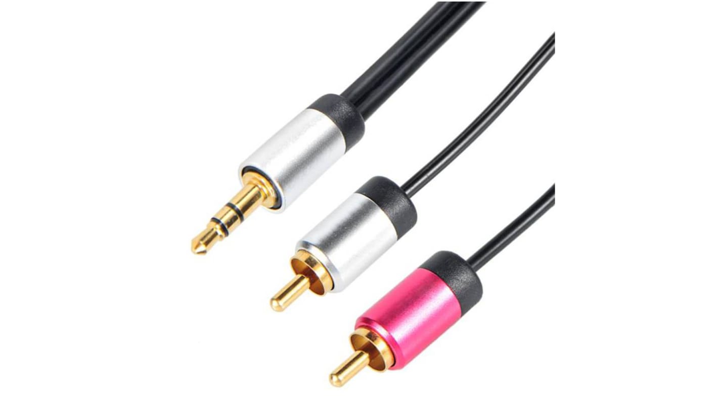 Cable Power AUXケーブル 3.5 mmステレオジャック RCA 5m