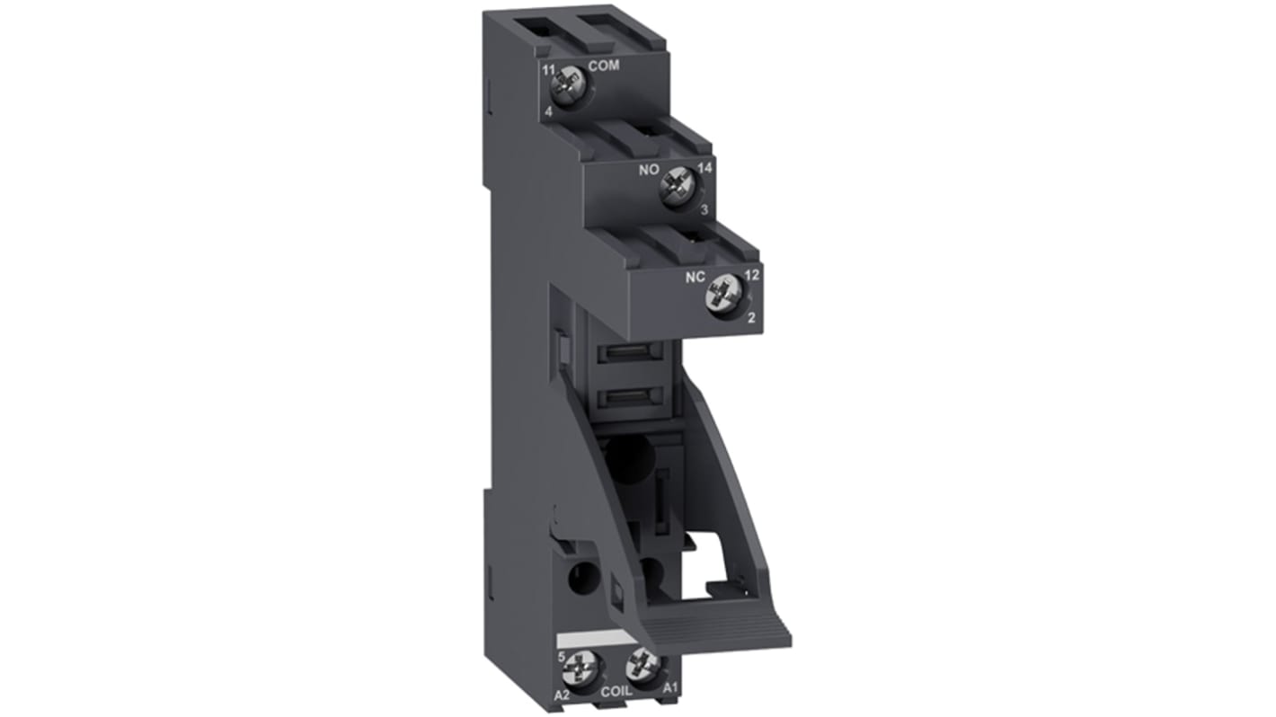 Schneider Electric Harmony Relay RXG 5 Pin 250V DIN Rail Relay Socket, for use with RXG Series Relay