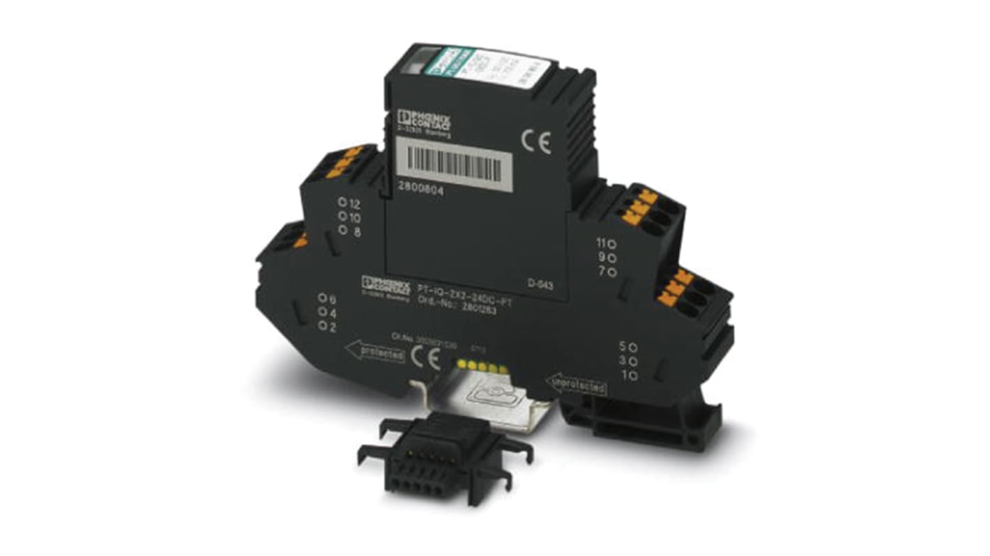 Modulo di protezione limitatore di sovracorrente Phoenix Contact, 21 V c.a., 30 V c.c. max, Guida DIN