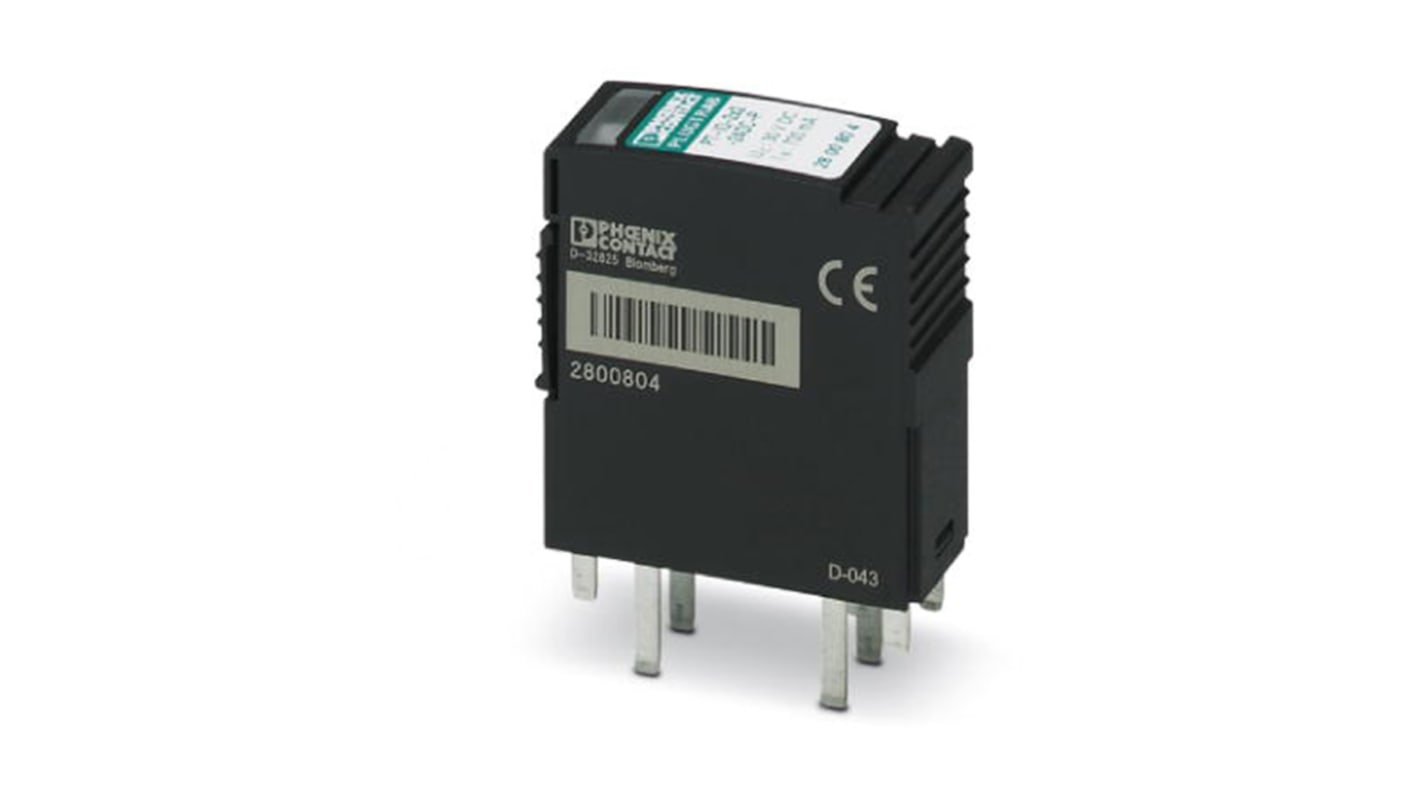 Zástrčka ochrany proti přepětí, řada: PT-IQ-2X2-5DC-P, 4 V AC, 6 V DC 20kA ochranná zástrčka, zásuvný, 17.7 x 46.6 x