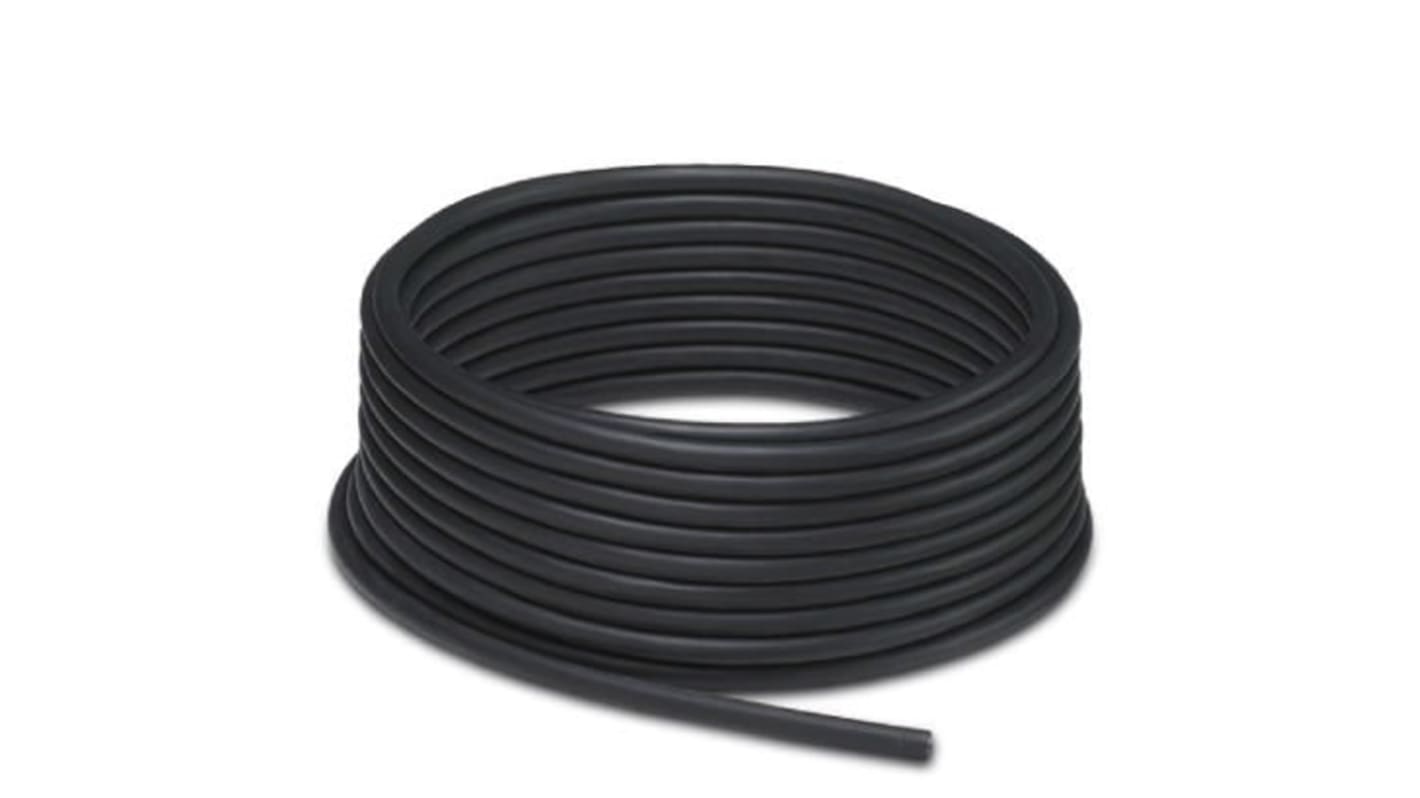 Câble de données 300 V, 4 x 0.75 mm², 18 AWG, gaine PUR Noir, 100m