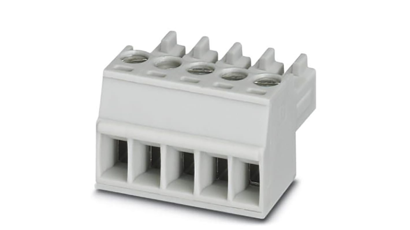 Phoenix Contact 3.5mm Pitch 3 Way Pluggable Terminal Block, Plug, Cable Mount, Screw Termination