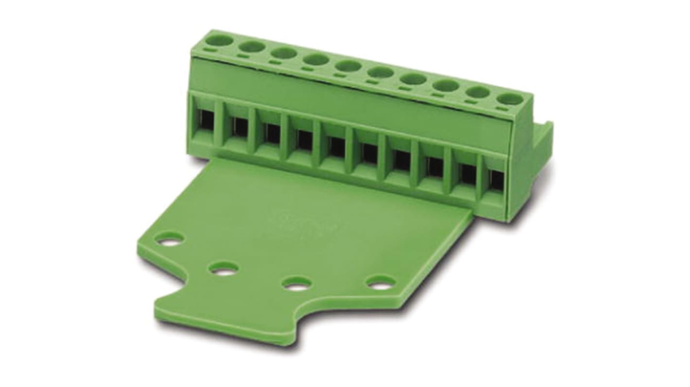 Phoenix Contact 5.08mm Pitch 2 Way Pluggable Terminal Block, Plug, Screw Termination