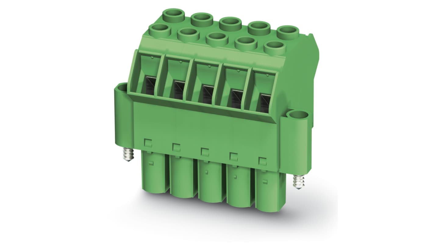 1715264 | Phoenix Contact 10.16mm Pitch 3 Way Pluggable Terminal Block ...