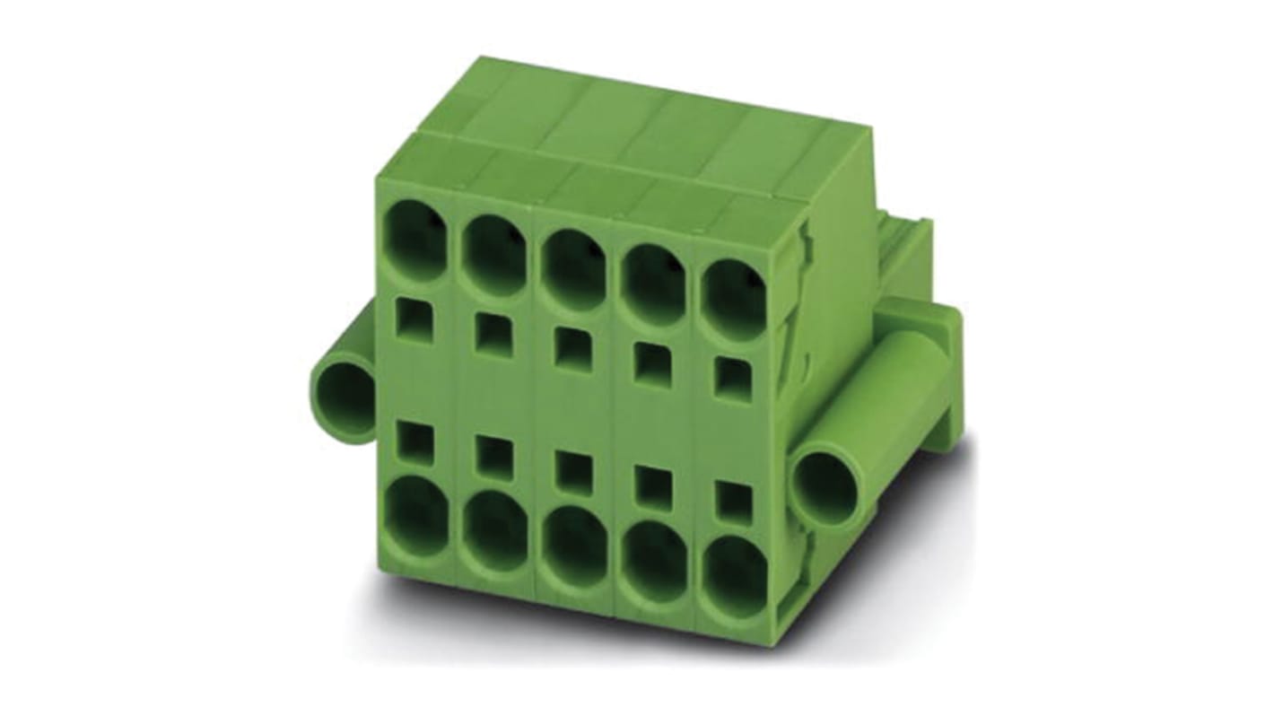 Phoenix Contact 7.62mm Pitch 2 Way Pluggable Terminal Block, Plug, Spring Cage Termination