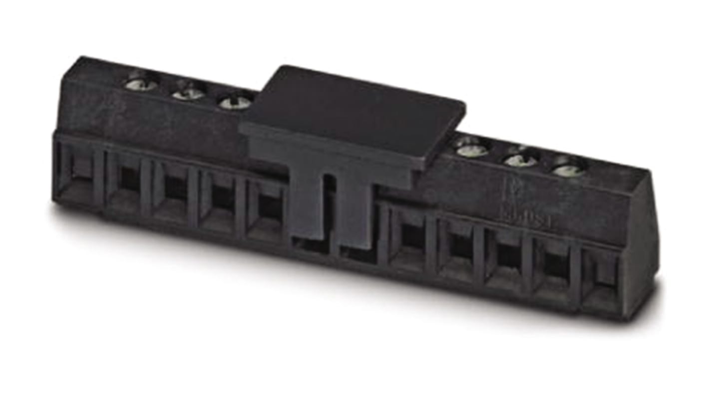 Phoenix Contact MKDS 1/ 4-3.81 SMD BK Series PCB Terminal Block, 4-Contact, 3.81mm Pitch, Screw Termination