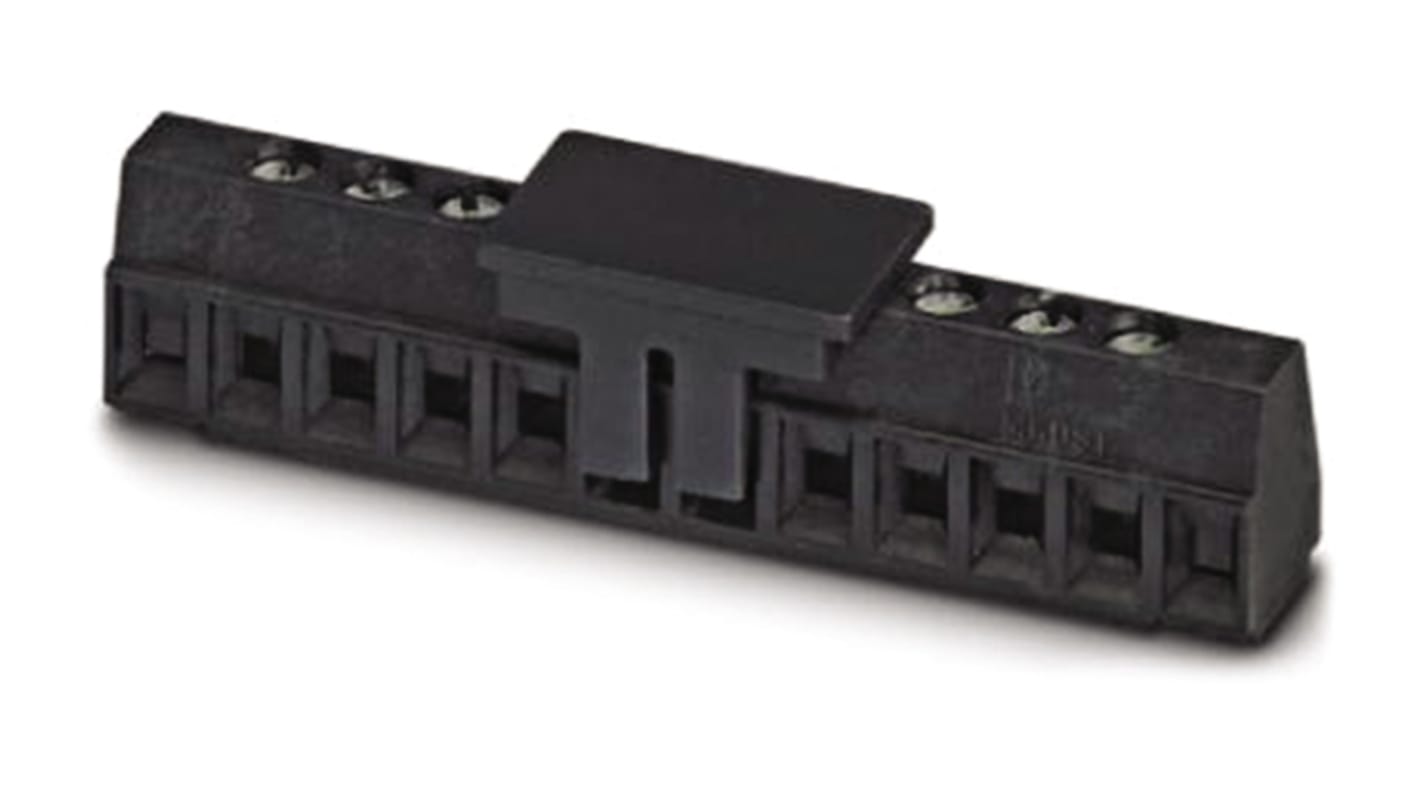 Phoenix Contact MKDS 1/ 7-3.81 SMD BK Series PCB Terminal Block, 7-Contact, 3.81mm Pitch, Screw Termination