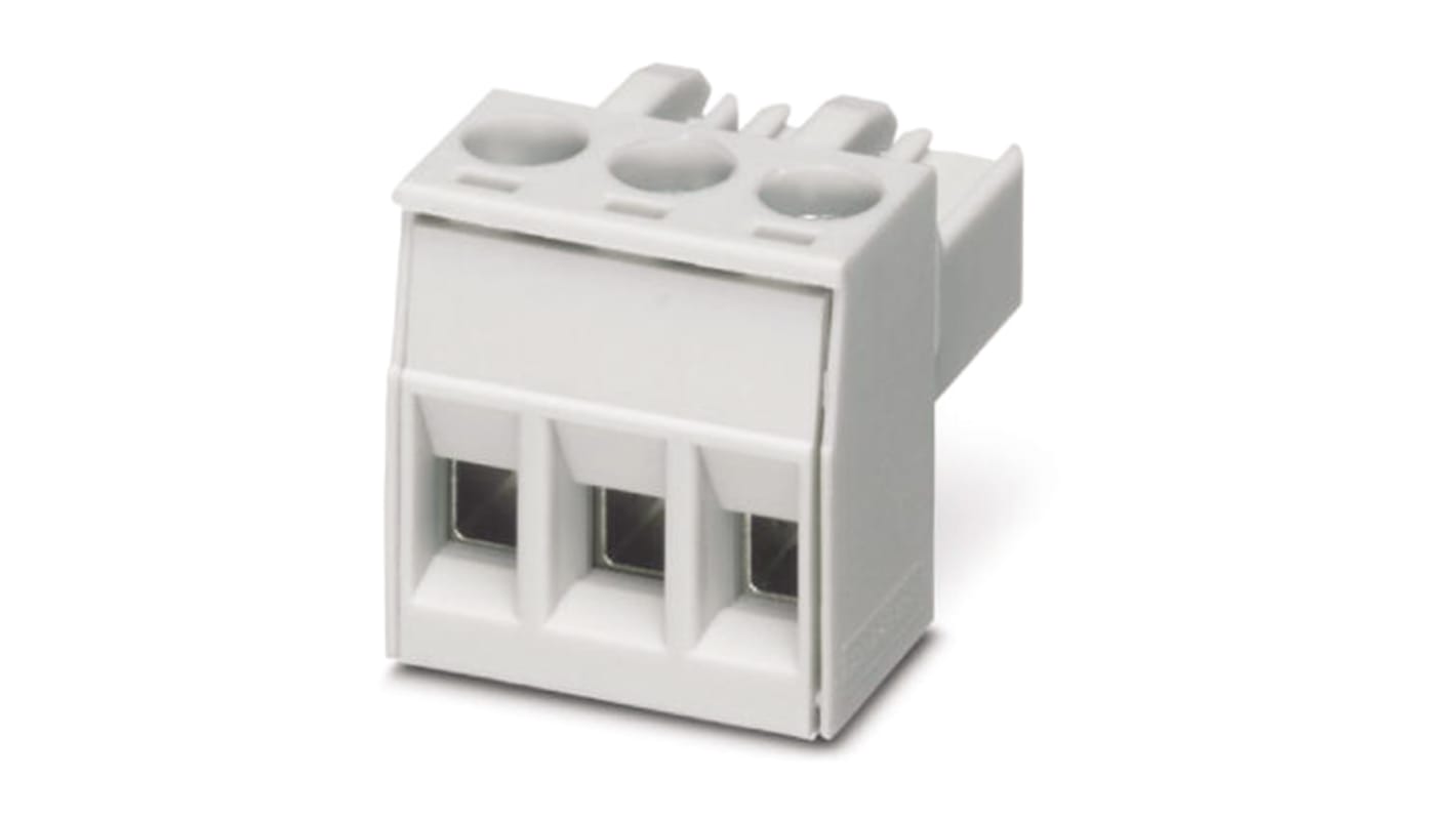 Phoenix Contact 5mm Pitch 3 Way Pluggable Terminal Block, Plug, Screw Termination