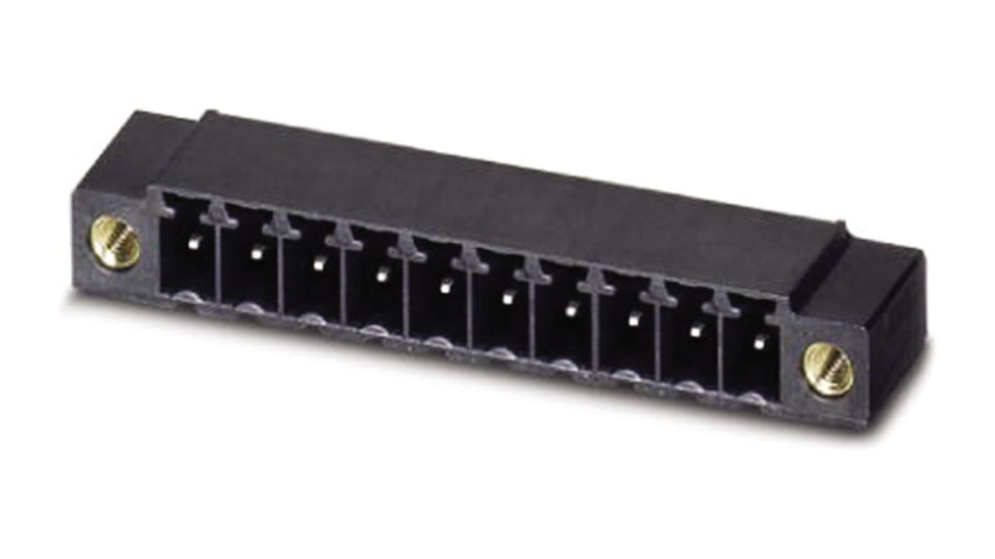 Phoenix Contact 3.81mm Pitch 12 Way Right Angle Pluggable Terminal Block, Header, Through Hole, Solder Termination