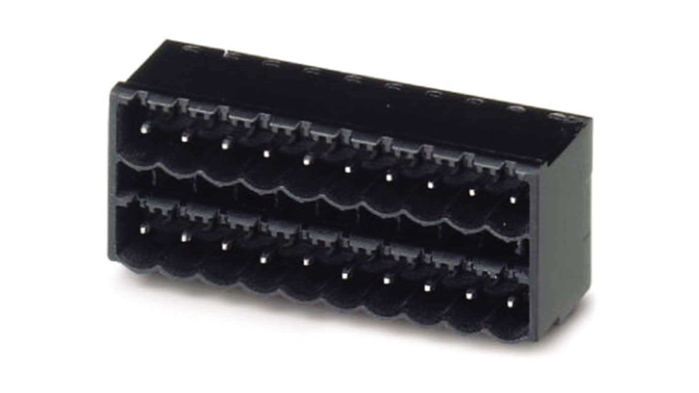 Phoenix Contact 5.0mm Pitch 2 Way Right Angle Pluggable Terminal Block, Header, Through Hole, Solder Termination