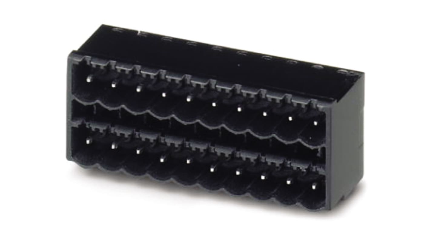 Phoenix Contact 5.0mm Pitch 4 Way Right Angle Pluggable Terminal Block, Header, Through Hole, Solder Termination