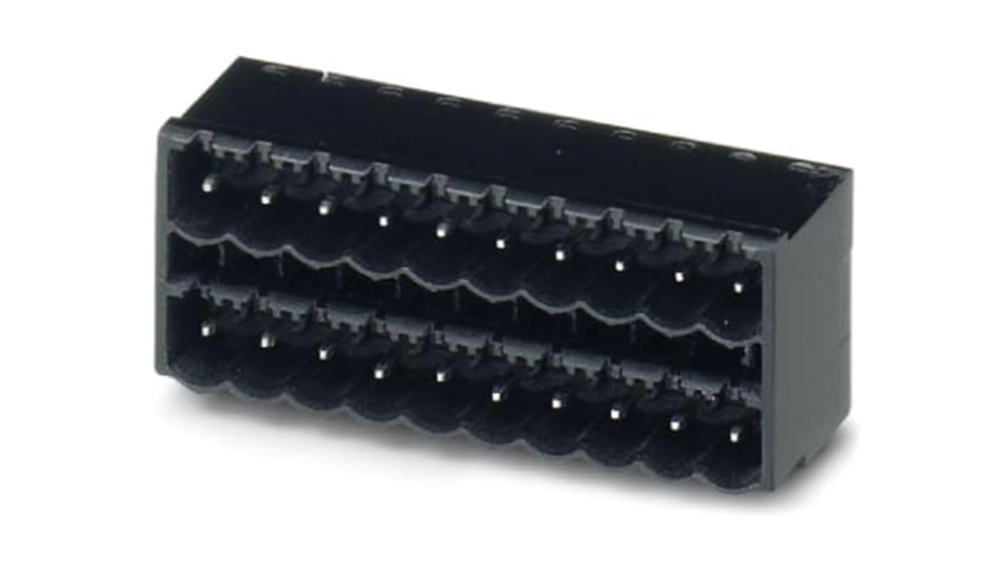 Phoenix Contact 5.0mm Pitch 10 Way Right Angle Pluggable Terminal Block, Header, Through Hole, Solder Termination