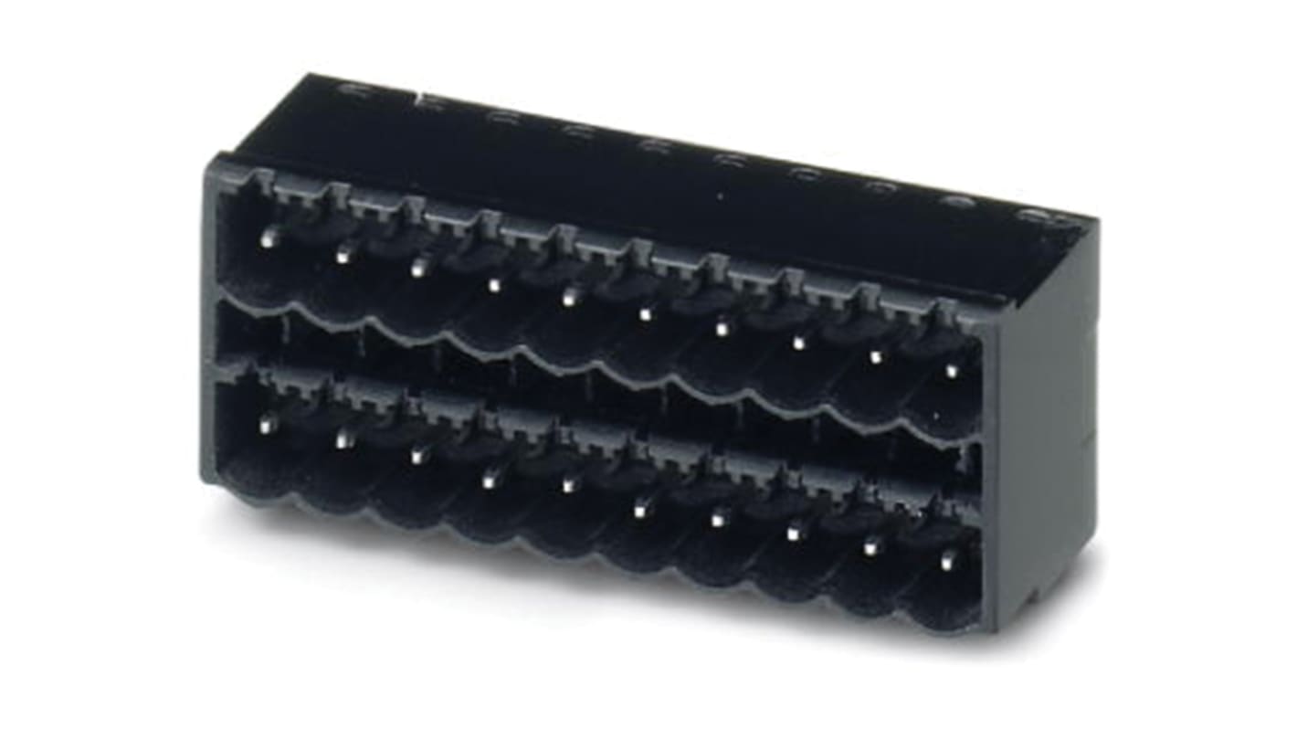 Phoenix Contact 5.0mm Pitch 13 Way Right Angle Pluggable Terminal Block, Header, Through Hole, Solder Termination