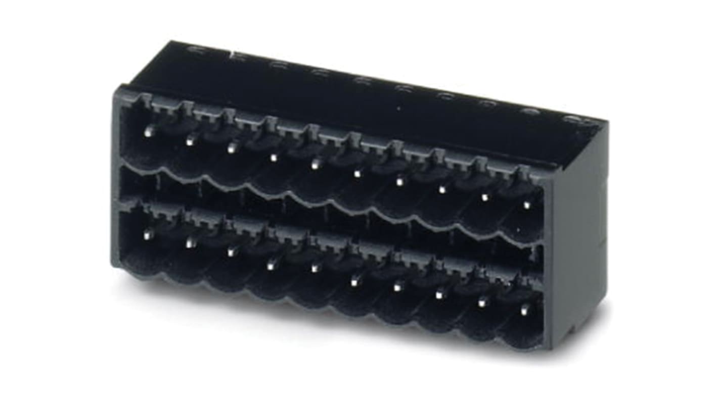 Phoenix Contact 5.0mm Pitch 14 Way Right Angle Pluggable Terminal Block, Header, Through Hole, Solder Termination