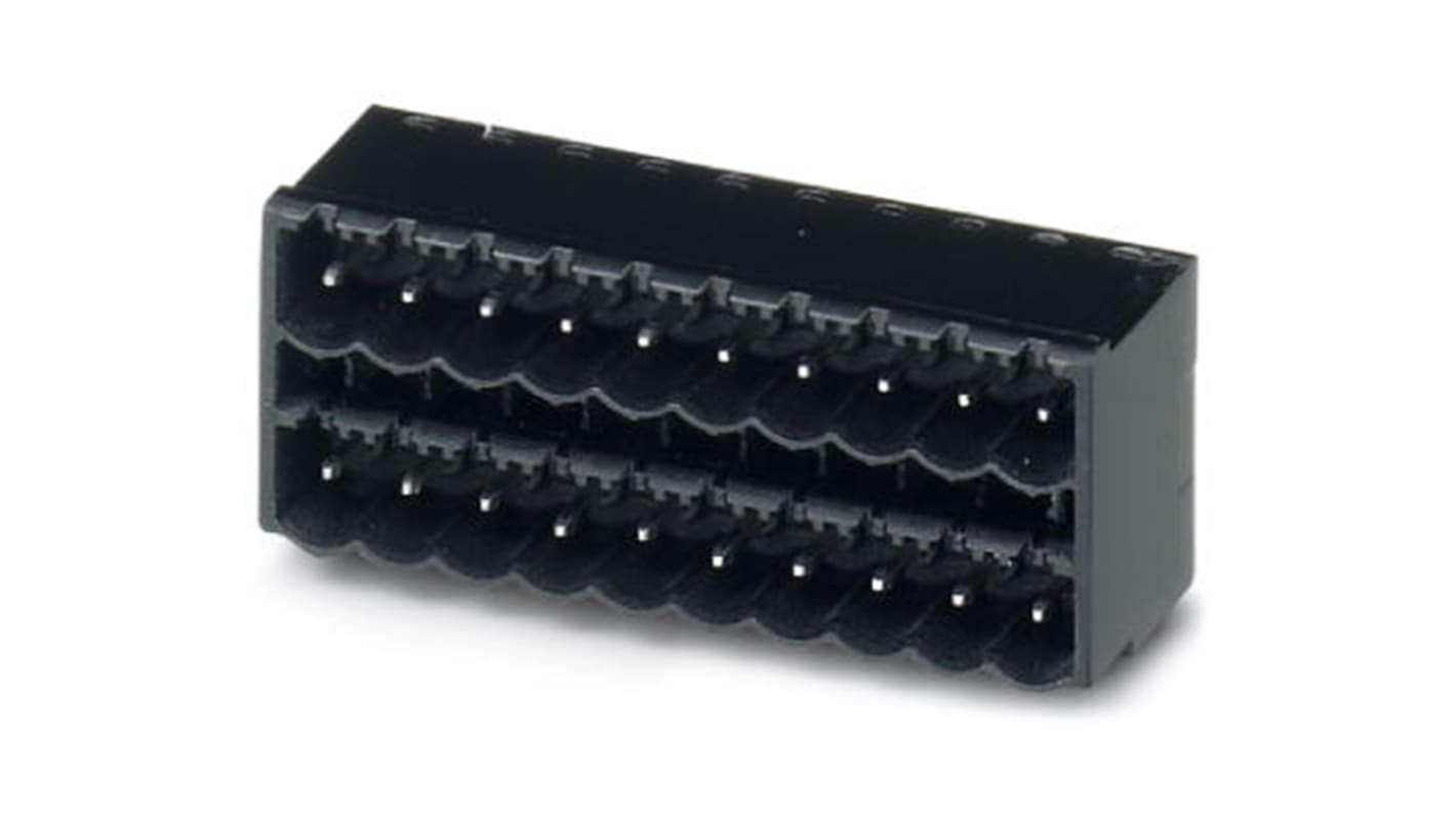 Phoenix Contact 5.0mm Pitch 17 Way Right Angle Pluggable Terminal Block, Header, Through Hole, Solder Termination