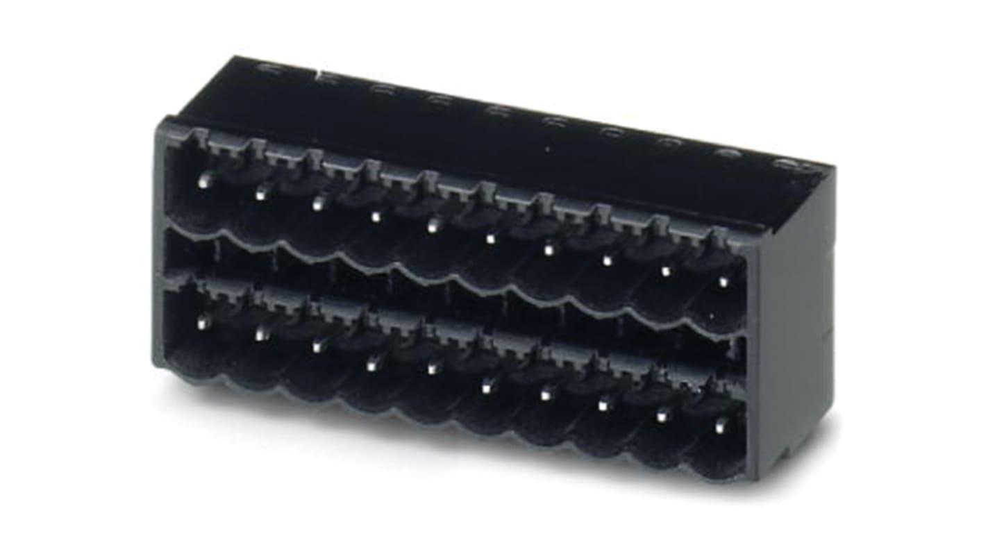 Phoenix Contact 5.0mm Pitch 15 Way Right Angle Pluggable Terminal Block, Header, Through Hole, Solder Termination