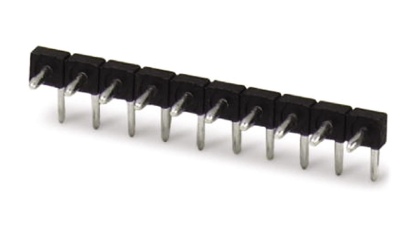 Phoenix Contact 3.5mm Pitch 24 Way Pluggable Terminal Block, Pin Header, Solder Termination