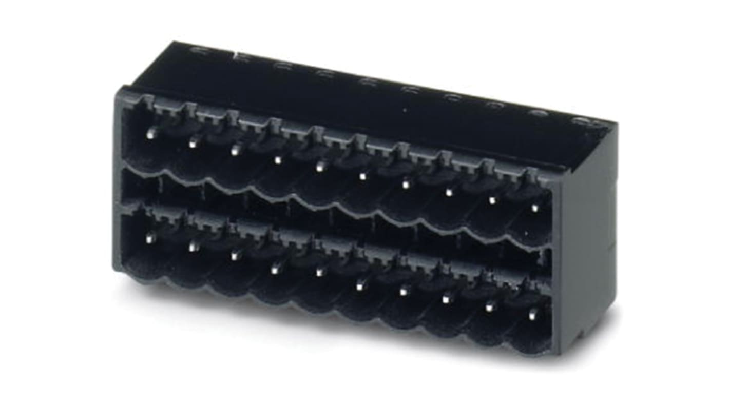 Phoenix Contact 5.08mm Pitch 6 Way Right Angle Pluggable Terminal Block, Header, Through Hole, Solder Termination