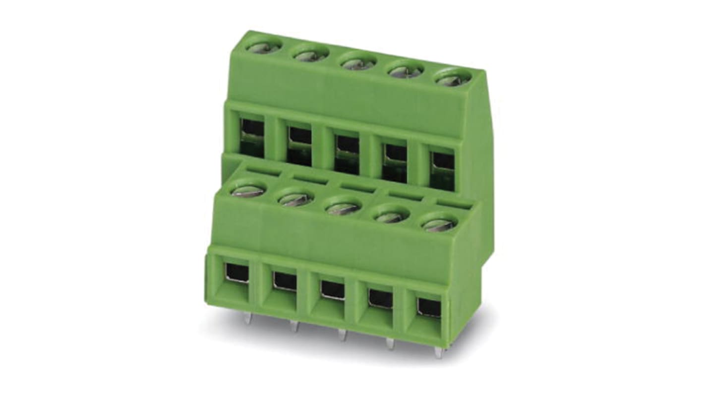 Phoenix Contact MKKDSN 1.5/13-5.08 Series PCB Terminal Block, 13-Contact, 5.08mm Pitch, Through Hole Mount, Screw