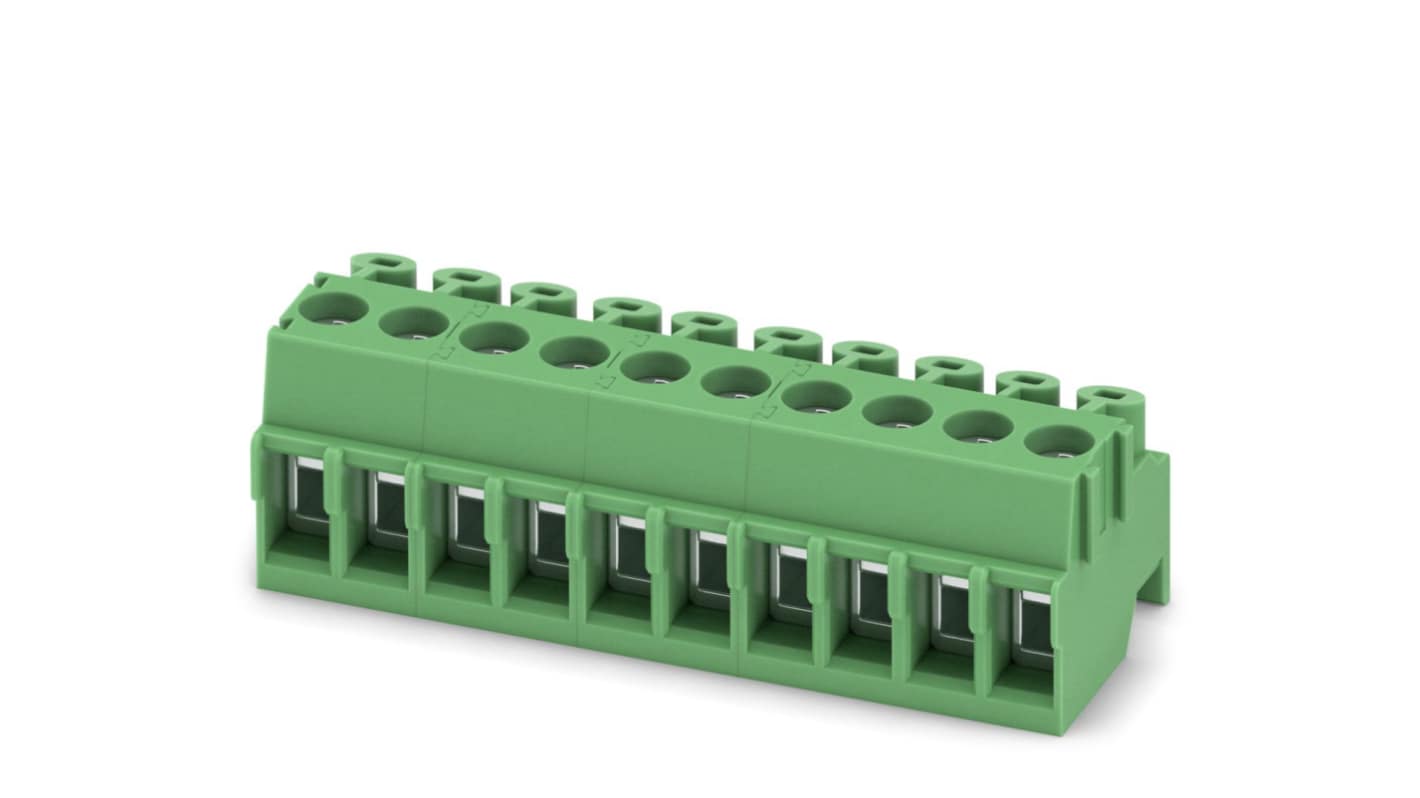 1984390 | Phoenix Contact 3.5mm Pitch 10 Way Pluggable Terminal Block ...