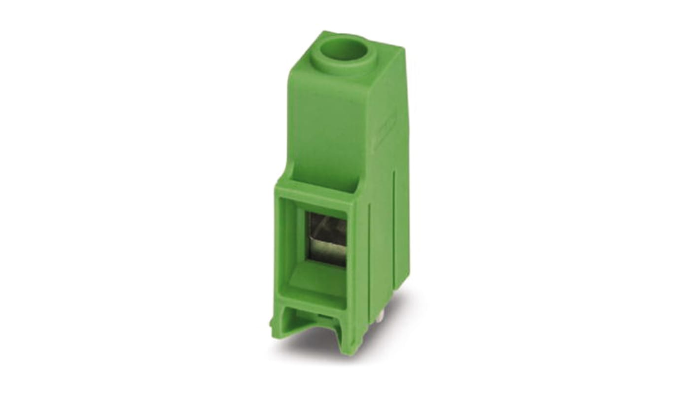 Phoenix Contact MKDS 10 HV/ 1-B-10.16 Series PCB Terminal Block, 1-Contact, 10.16mm Pitch, Through Hole Mount, Screw