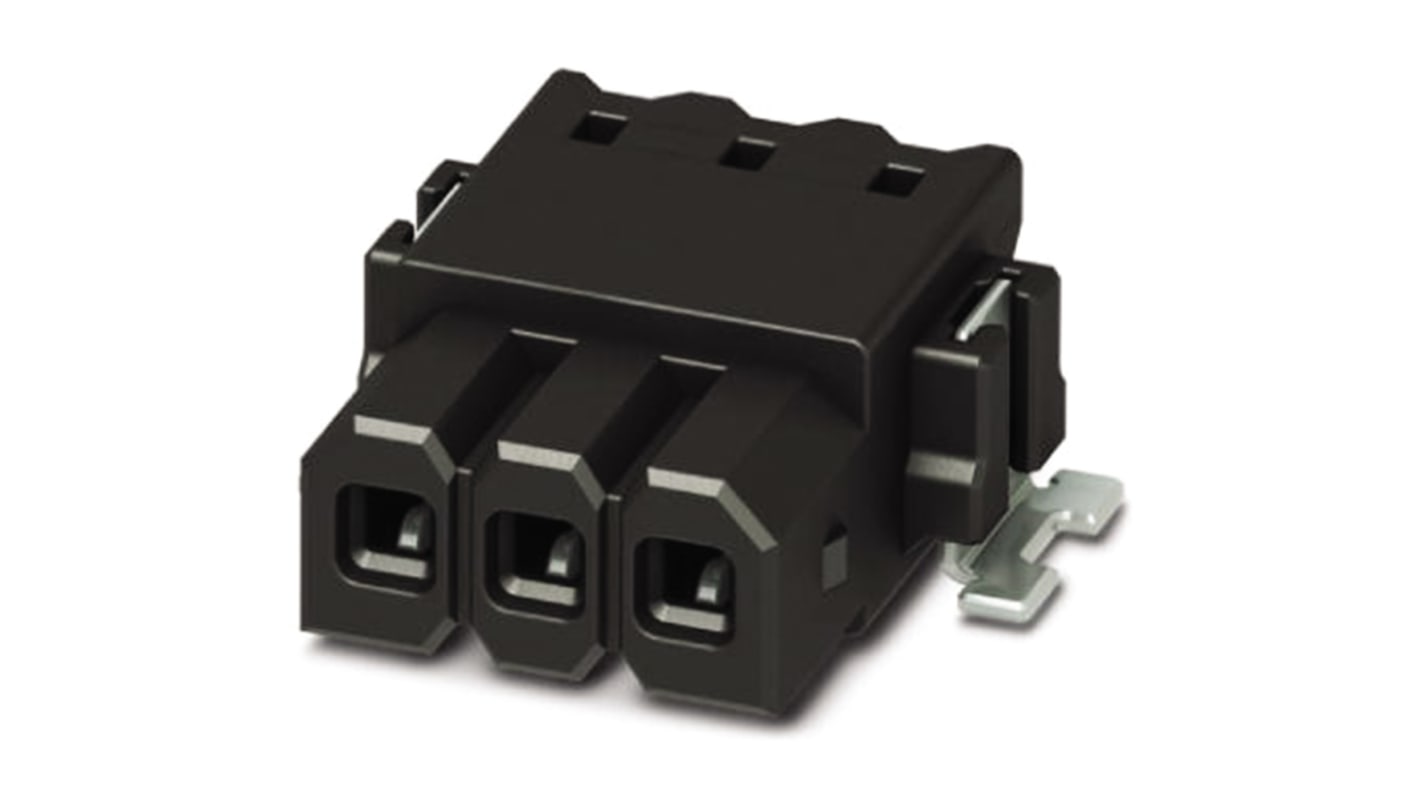 Phoenix Contact 2.5mm Pitch 3 Way Pluggable Terminal Block, Header, Solder Termination