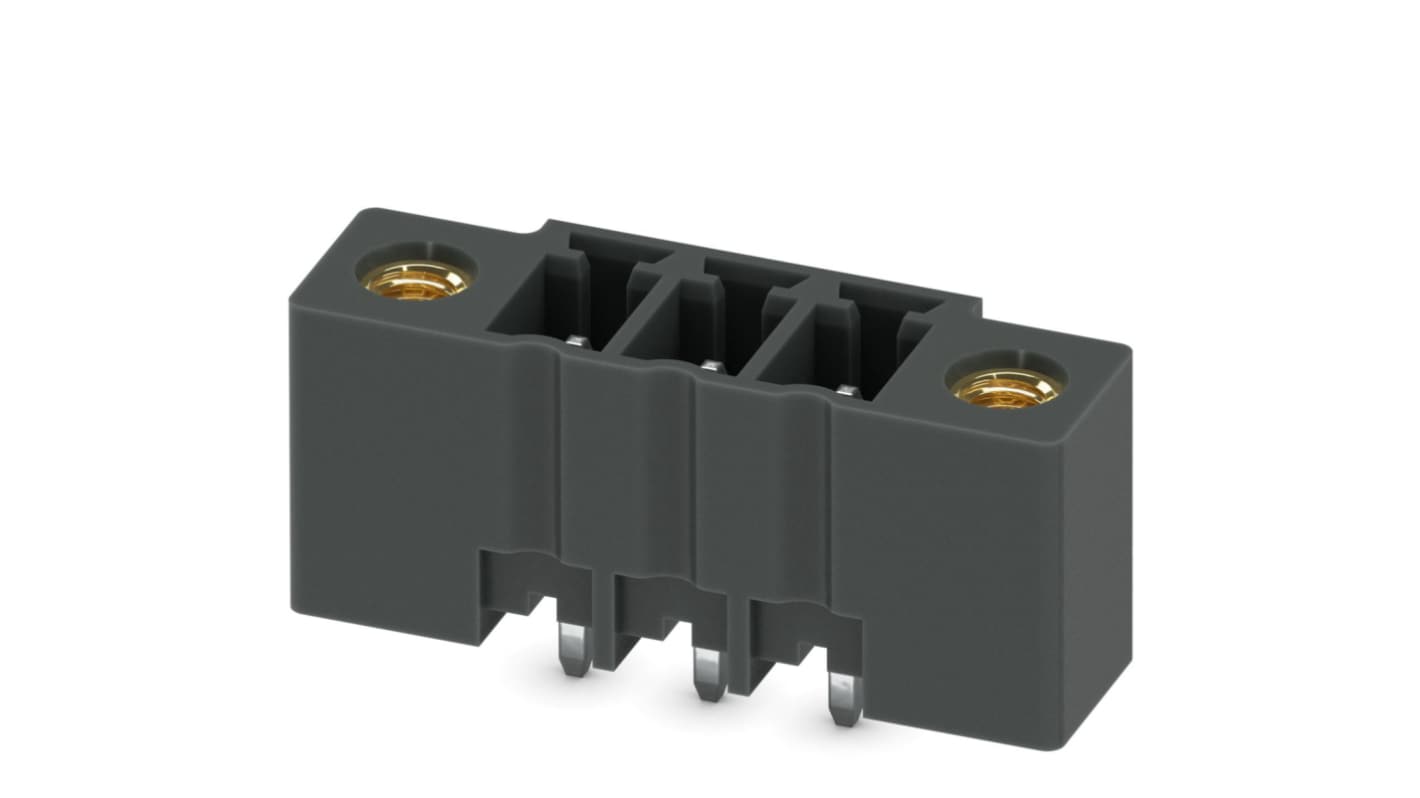 1825788 | Phoenix Contact 3.81mm Pitch 3 Way Pluggable Terminal Block ...