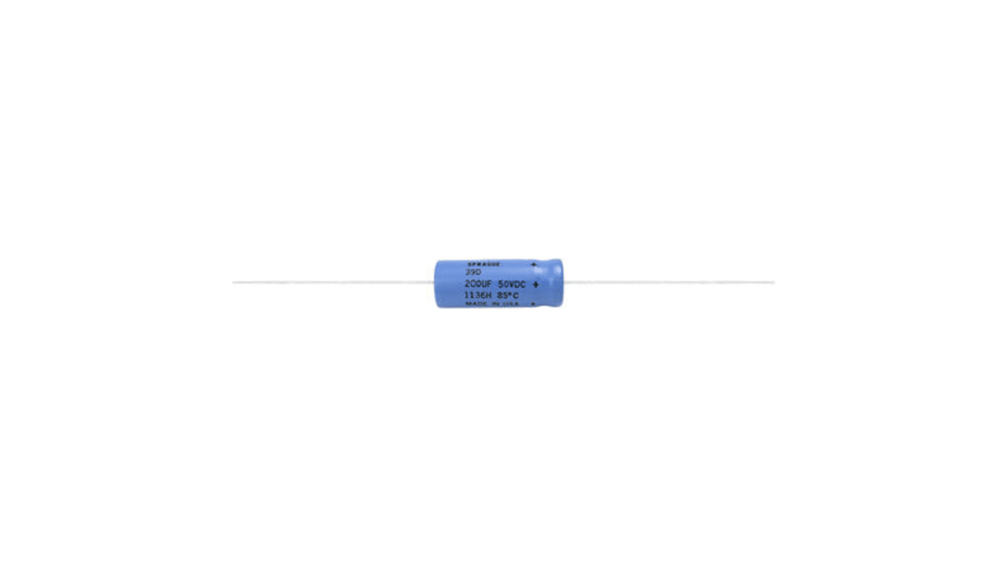 Vishay 200μF Electrolytic Capacitor 250V dc, Through Hole - 39D207F250JP6