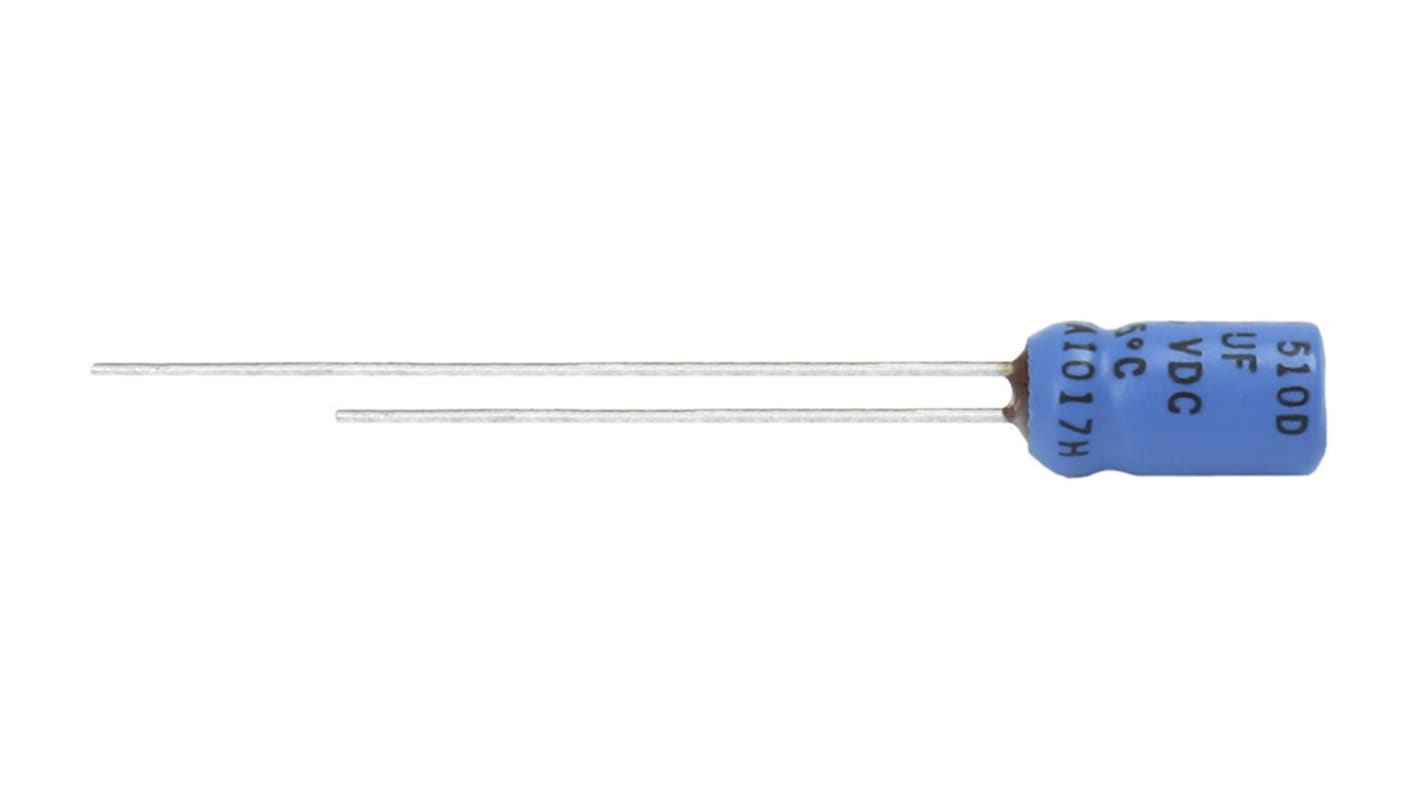 Vishay 515D, THT Elektrolyt Kondensator 100μF ±20% / 63V dc, Ø 10mm x 12.5mm, +85°C