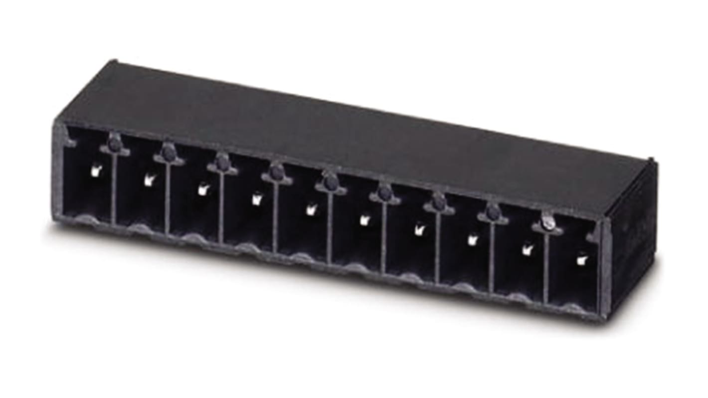 Phoenix Contact 3.5mm Pitch 3 Way Right Angle Pluggable Terminal Block, Header, Through Hole, Solder Termination