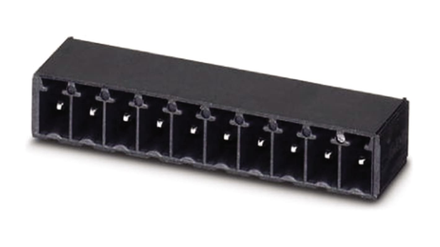 Phoenix Contact 3.5mm Pitch 4 Way Right Angle Pluggable Terminal Block, Header, Through Hole, Solder Termination