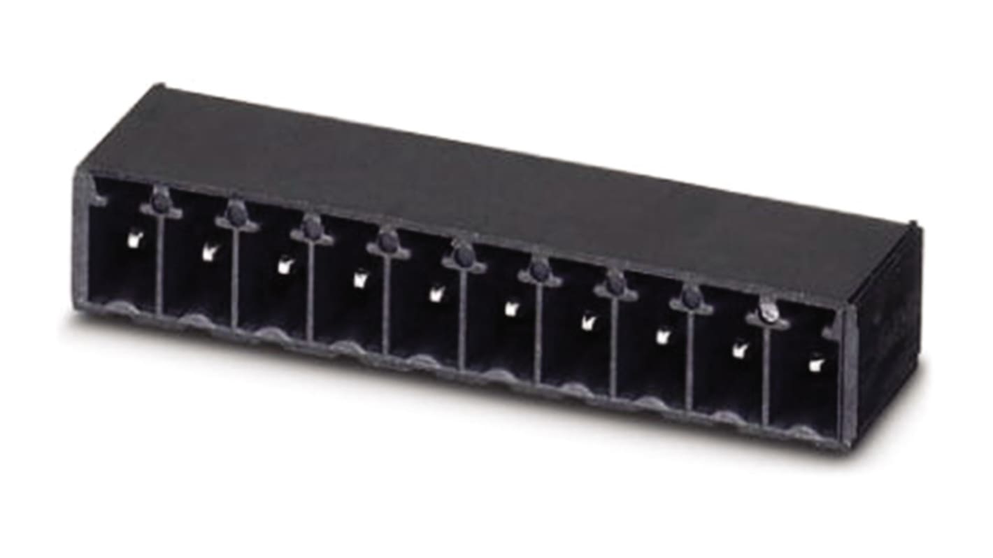 Phoenix Contact 3.5mm Pitch 2 Way Right Angle Pluggable Terminal Block, Header, Through Hole, Solder Termination