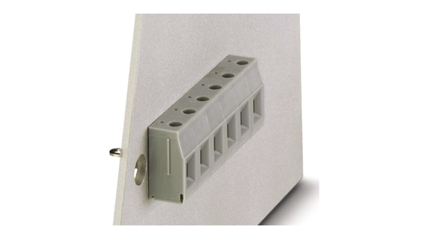 Phoenix Contact COMBICON Power Series VDFK 4 GNYE Feed Through Terminal Block, 32A, Screw Termination